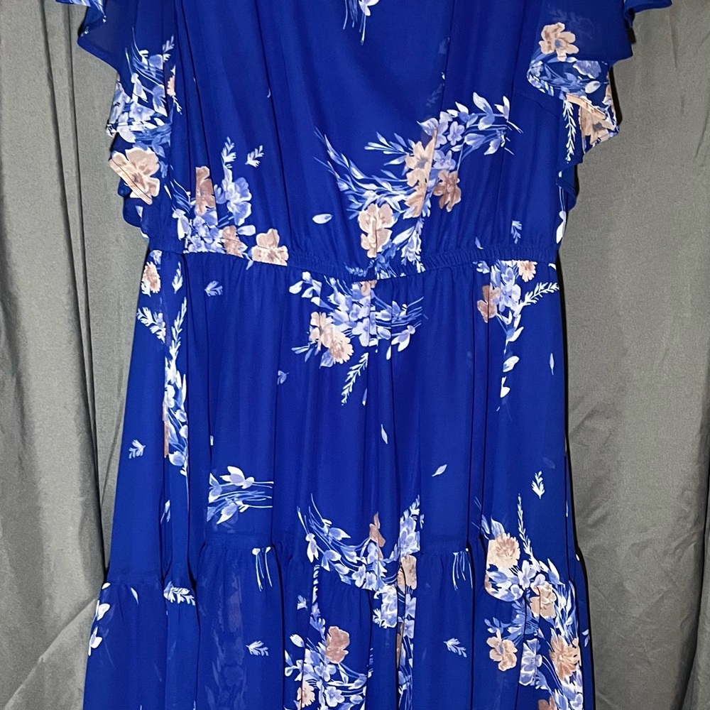 Torrid Blue Floral Maxi Dress